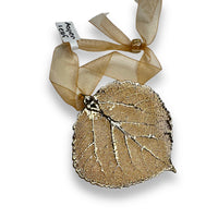 Aspen Real Leaf Gold Finish Ornament, Locally Made in CO