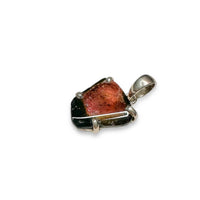 Watermelon Tourmaline Pink Green Zones Rare Gem Sterling Silver Pendant