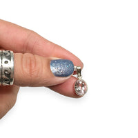 Morganite Pink Beryl Faceted Sterling Silver Mini Pendant