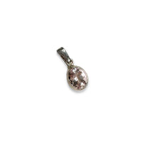 Morganite Pink Beryl Faceted Sterling Silver Mini Pendant