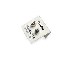 Meteorite Campo del Cielo Raw Rough Cut Gemstone Sterling Silver Stud Earrings