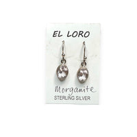 Morganite Pink Beryl Faceted Sterling Silver Mini Earrings