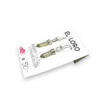 Labradorote Miniature Crystal Point Sterling Silver Dangle Earrings