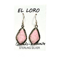 Rhodonite Colorado Silverton Gemstone on Sterling Silver Earrings