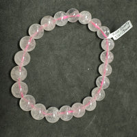 Rose Quartz Gemstone Bead Stretch Elastic Stone Bracelet
