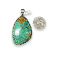Hubei Turquoise Sterling Silver Pendant