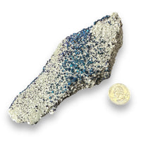 Chalcopyrite Dolomite on Matrix Mineral Specimen Natural Crystal Cluster (Sweetwater Mine, MO)