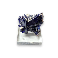 Azurite High End Crystal Cluster Mineral Specimen (Kerrouchene, Morocco)