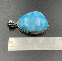 Larimar #14 Sterling Silver Pendant