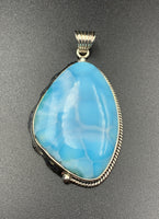 Larimar #3 Sterling Silver Pendant