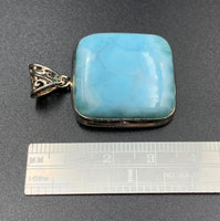 Larimar #8 Sterling Silver Pendant