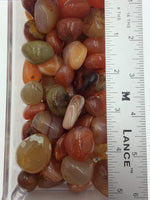 Carnelian (1) Red Orange Agate Polished Tumbled Stone (Heat Enhanced)