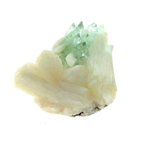 Green Apophyllite on Stilbite Crystals Unpolished Crystal Cluster (Pune, India)
