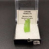 Tremolite Chrome #3 Thumbnail Specimen (Merelani Hills, Tanzania)
