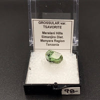Garnet Tsavorite (Grossular) #6 Thumbnail Specimen (Merelani Hills, Tanzania)