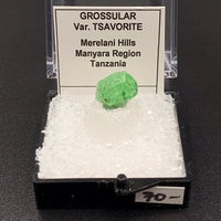 Garnet Tsavorite (Grossular) #8 Thumbnail Specimen (Merelani Hills, Tanzania)