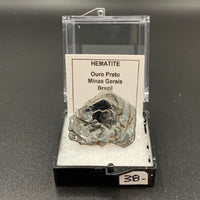 Hematite #9 Rose Thumbnail Specimen (Ouro Preto, MG, Brazil)