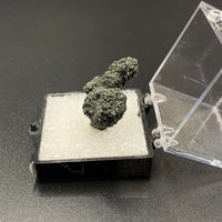 Clinochlore coating Quartz #1 Thumbnail Specimen (Pelingichey Deposit, Russia)