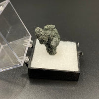 Clinochlore coating Quartz #1 Thumbnail Specimen (Pelingichey Deposit, Russia)