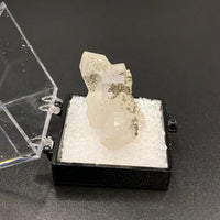 Pyrite on Fluorite, Quartz #1 Thumbnail Specimen (Yaogangxian Mine, Hunan, China)