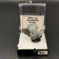 Aquamarine #20 Blue Beryl Schorl Thumbnail Specimen (Karibib, Erongo, Namibia)