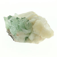 Green Apophyllite on Stilbite Crystals Unpolished Crystal Cluster (Pune, India)