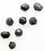 Garnet (1) Polished Shaped Facets Dodecahedral Tumbled Stone India