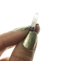 Rose Quartz Pink Miniature Crystal Point Sterling Silver Pendant