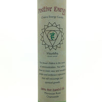 Positive Energy Blue Throat Chakra Energy Palm Wax Blend Essential Oils Scented Candle-Pillar or Jar