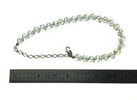 Rose Quartz Carved Gemstone Bead Sterling Silver Bracelet by Josephine Grasso