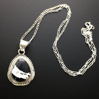 White Buffalo #16 Sterling Silver Pendant
