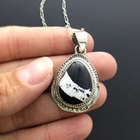 White Buffalo #16 Sterling Silver Pendant