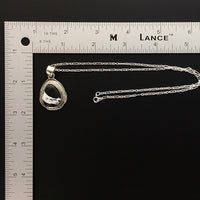 White Buffalo #16 Sterling Silver Pendant