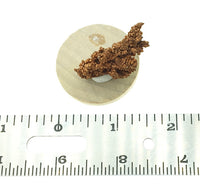 Native Copper Dendritic Cluster Mounted Miniature Mineral Specimen (Chino Mine, New Mexico, USA)