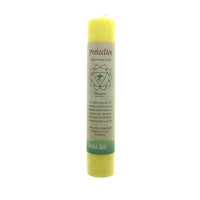 Protection Yellow Solar Plexus Chakra Energy Palm Wax Blend Essential Oils Scented Candle-Pillar or Jar