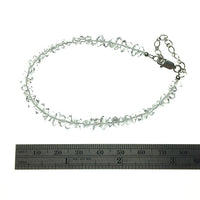 Herkimer Diamond Quartz DT Raw Crystals Gemstone Bead Sterling Silver Bracelet by Josephine Grasso