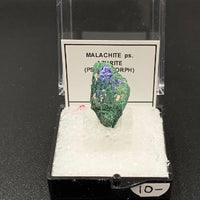 Azurite Malachite #2 Thumbnail Specimen (Kerrouchene, Morocco)