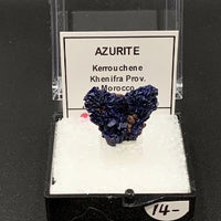 Azurite #19 Thumbnail Specimen (Kerrouchene, Morocco)