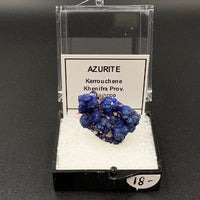 Azurite #12 Thumbnail Specimen (Kerrouchene, Morocco)