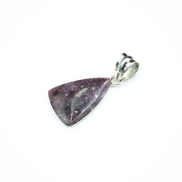 Lepidolite Purple Mica Gemstone on Sterling Silver Pendant by Tim Grasso
