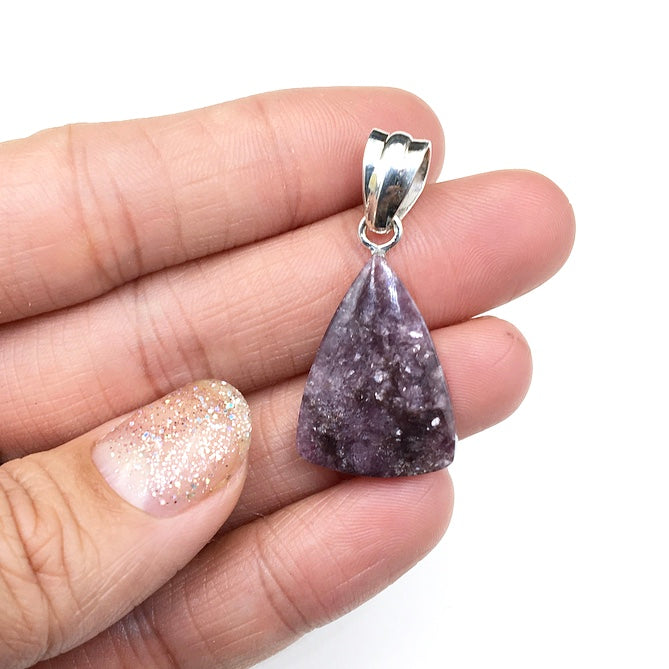 Gem Lepidolite Sterling Silver sale Necklace