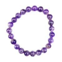 Amethyst Gemstone Bead Stretch Elastic Stone Bracelet