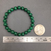 Malachite Gemstone Bead Stretch Elastic Stone Bracelet
