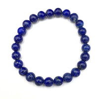 Lapis Lazuli Gemstone Bead Stretch Elastic Stone Bracelet