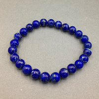 Lapis Lazuli Gemstone Bead Stretch Elastic Stone Bracelet