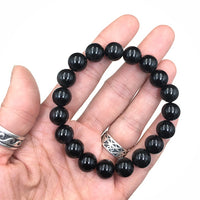 Rainbow Obsidian Gemstone Bead Stretch Elastic Stone Bracelet