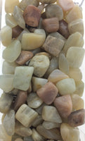 Moonstone (1) Polished Cream Peach or Grey Tumbled Stone