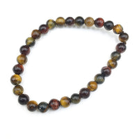 Tiger Eye Mixed Gemstone Bead Stretch Elastic Stone Bracelet