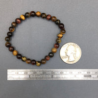 Tiger Eye Mixed Gemstone Bead Stretch Elastic Stone Bracelet