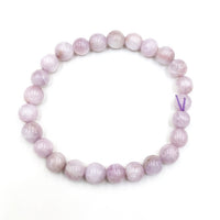 Kunzite Pink Gemstone Bead Stretch Elastic Stone Bracelet